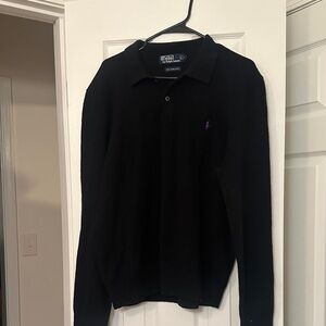 Polo by Ralph Lauren Black Long Sleeve Polo Shirt
